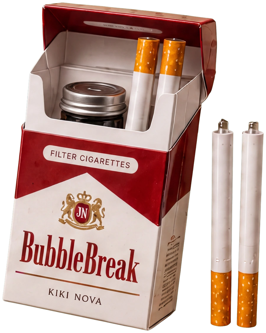 Bubble cigarette pack