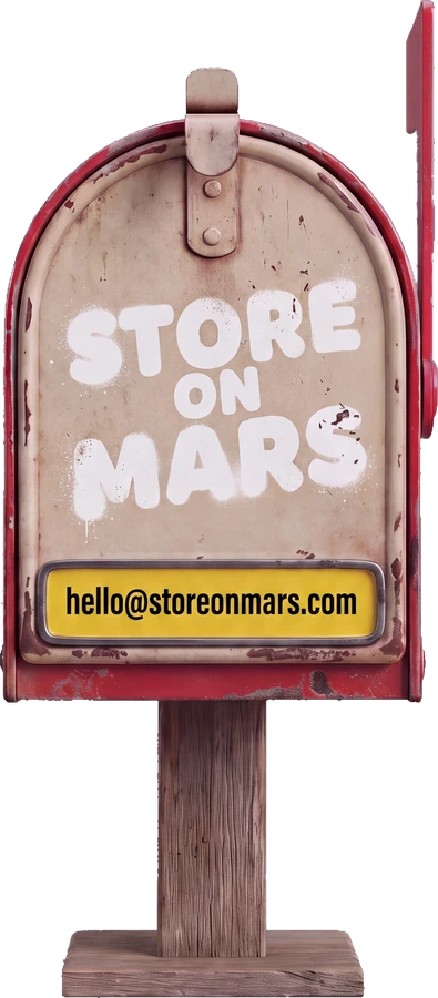 Mailbox showing hello@storeonmars.com